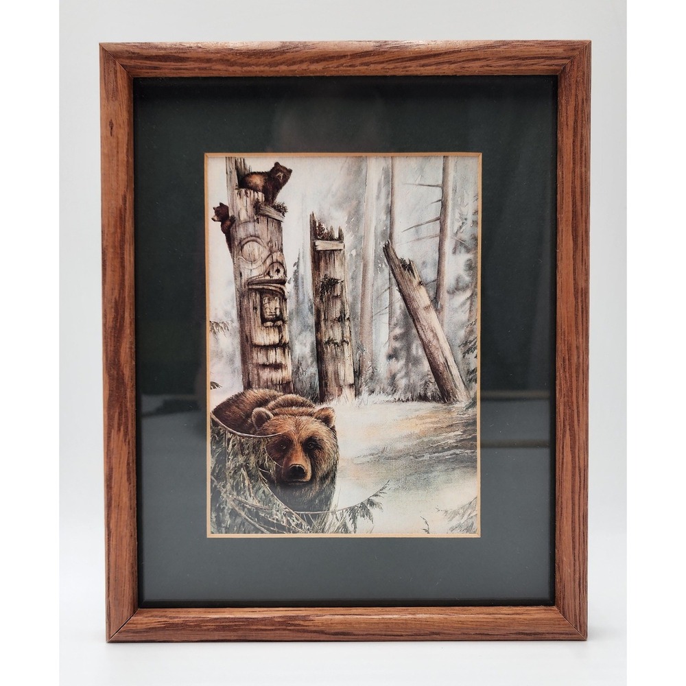 SUE COLEMAN‎ THE POWER OF THE BEAR FRAMED ART